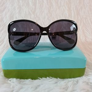 New with MSRP Tag Kate Spade Gloriann Black  Sunglasses
